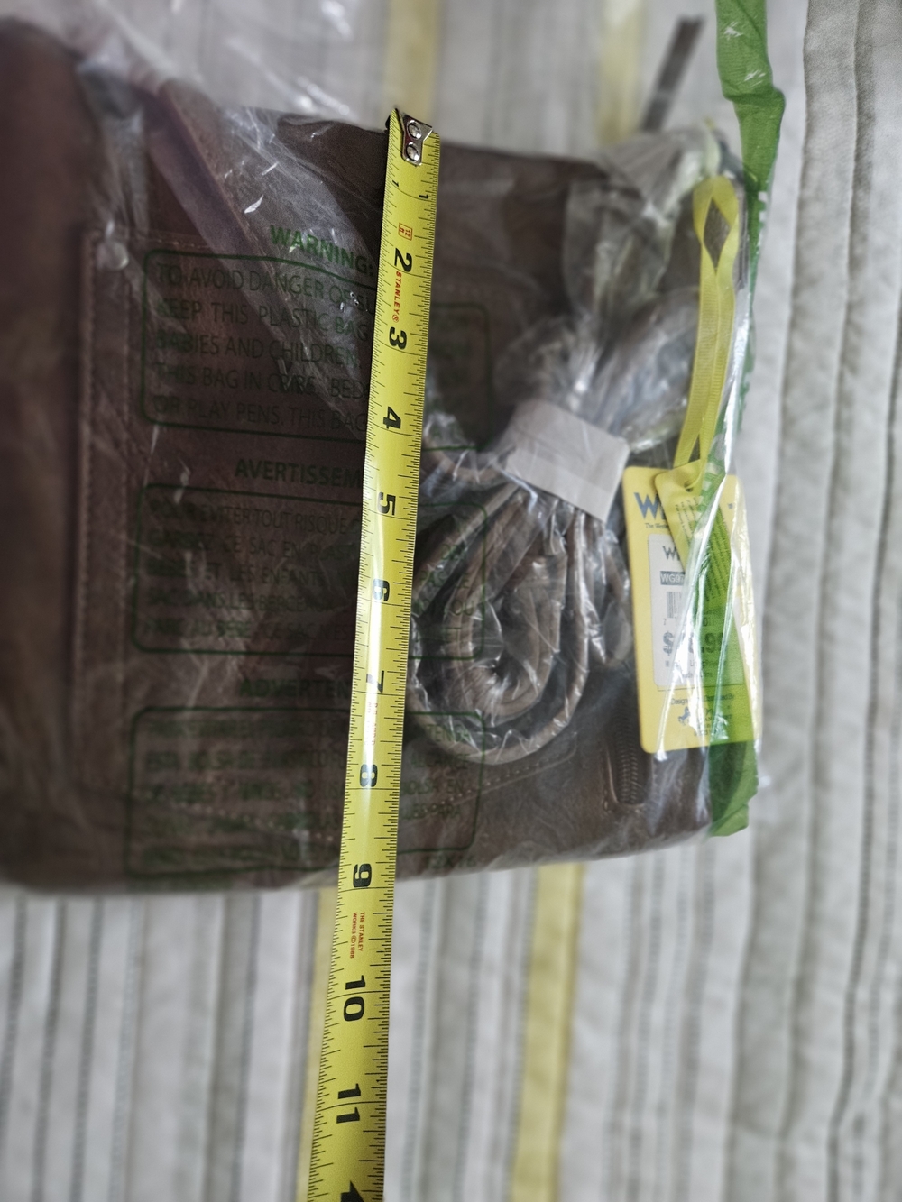 Wrangler Brown Crossbody Bag with Braided Accent - Picture 3 of 8